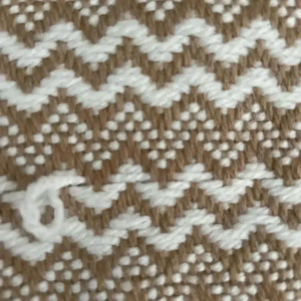 Alpasur White Cream Abstract Tinsel Alpaca Women’s Scarf One Size #1011